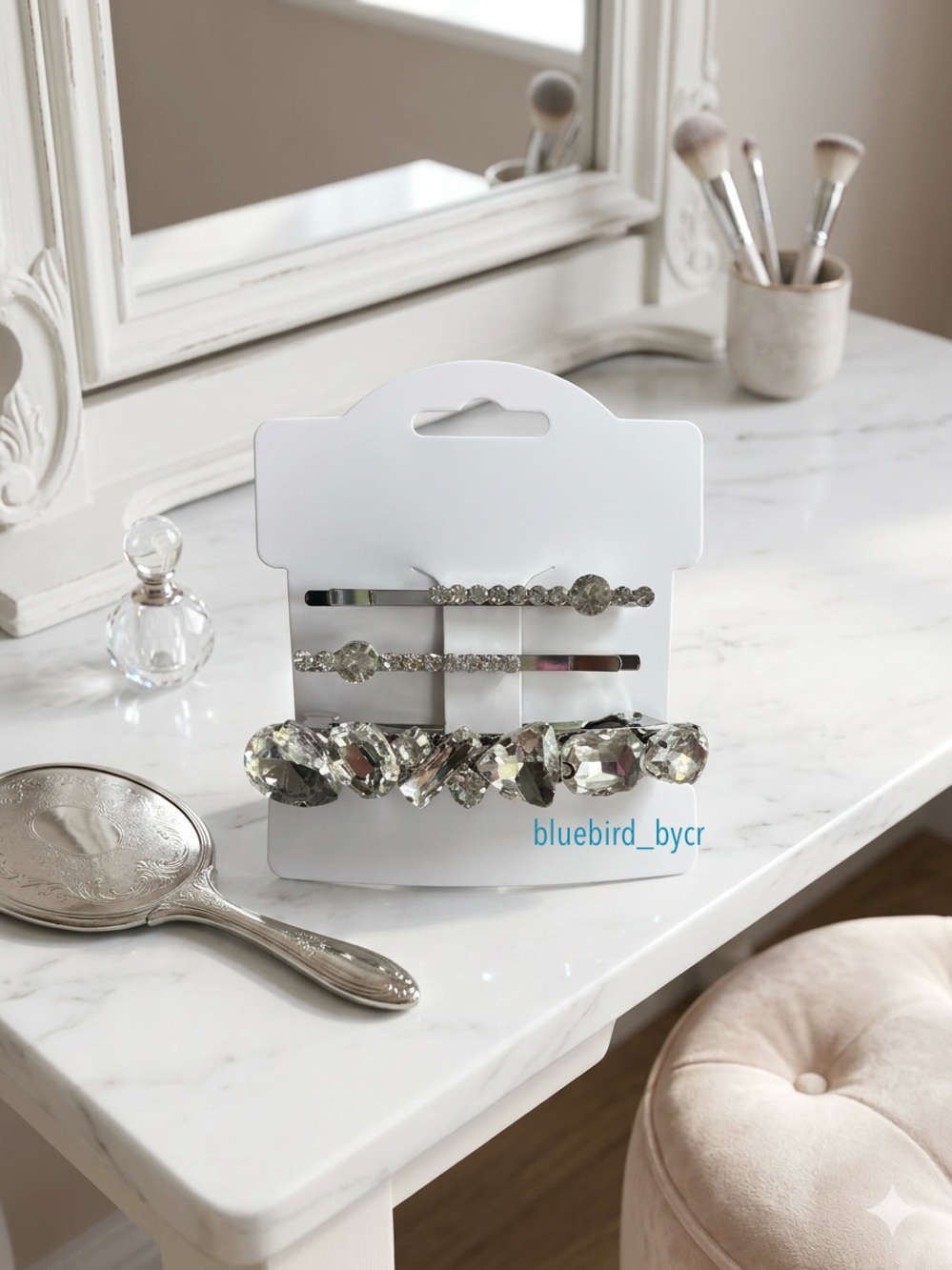 Crystal Accent Hair Clip Set